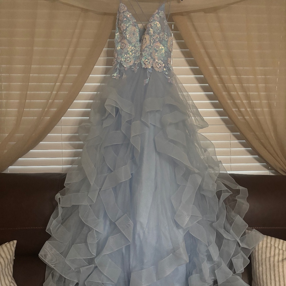 Light blue prom dress